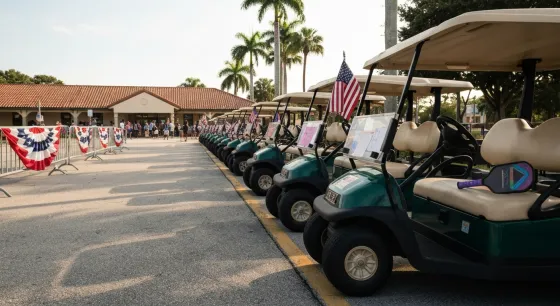 Pickleball, Placards and the President: Why Trump's Visit Is Rattling The Villages